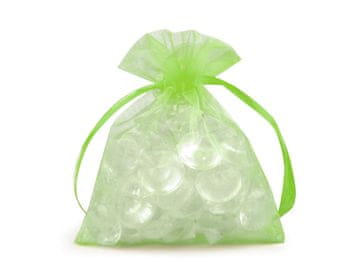 Darilna vrečka 9x11 cm iz organze - svetlo zelena (100 kosov)