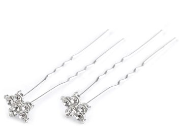 Strass cvet Ø11 mm - kristal (2 kosa)