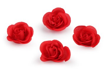 Umetni cvet vrtnice Ø3 cm - rdeč (10 kosov)