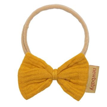 NEW BABY Otroški naglavni trak mustard - 0- 12 m