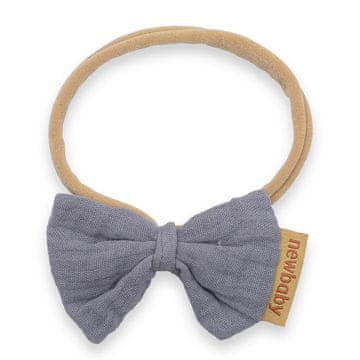 NEW BABY Otroška naglavna ruta siva - 0- 12 m