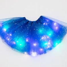 JOJOY® Set za izdelavo zapestnic, Božični adventni koledar + Svetleče krilo z LED lučkami | ADVENTPRINCESS, modra