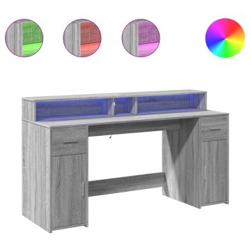 Vidaxl Miza Siva Sonoma 160 x 55 x 91 cm Engineered wood