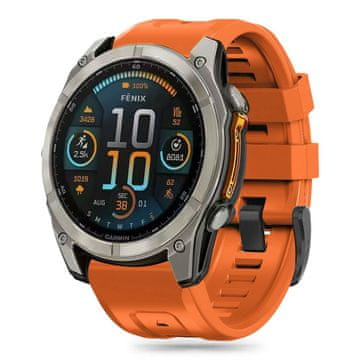 Tech-protect Silicone pašček za Garmin Fenix 5S / 5S Plus / 6S / 6S Pro / 7S / 8 43mm, orange