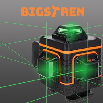 BIGSTREN 16-členska 360-stopinjska laserska raven
