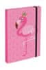 BAAGL mape za šolske zvezke A4 Flamingo