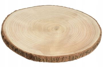 shumee Okrasna lesena namizna podloga 25x2 cm