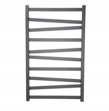 shumee Kopalniški radiator River lestev, mat črne barve, 60x53 cm