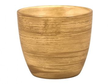 Pokrov za cvetlični lonec BORN TEAK keramika mat d17x16cm