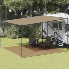 shumee vidaXL Preproga za šotor 400x400 cm taupe