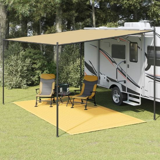 shumee vidaXL Preproga za šotor 250x450 cm bež