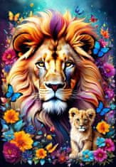 Alipson Puzzle Mother's love: Lions 1000 kosov