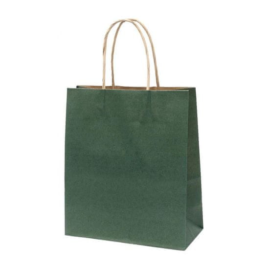PIGO Vrečka darilna eko a4 26x34x12 - temno zelena