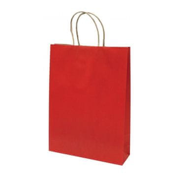 PIGO Vrečka darilna eko a4 26x34x12 - rdeča