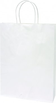 PIGO Vrečka darilna eko a4 35x8x26 - bela