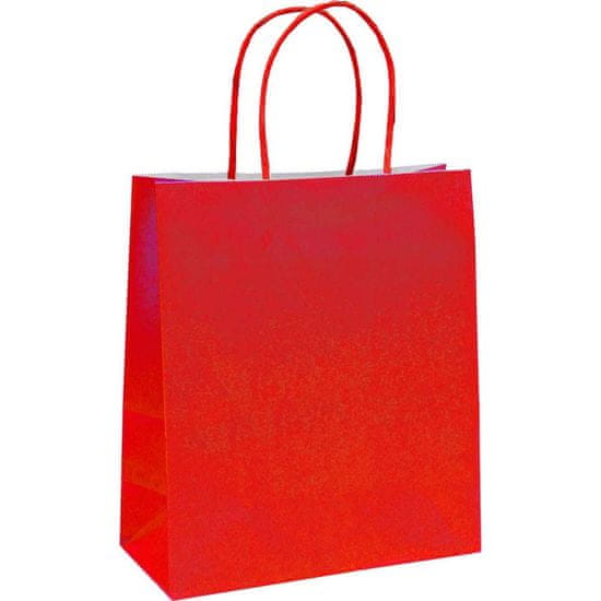 PIGO Vrečka darilna eko a5 m 22x25x10cm - rdeča