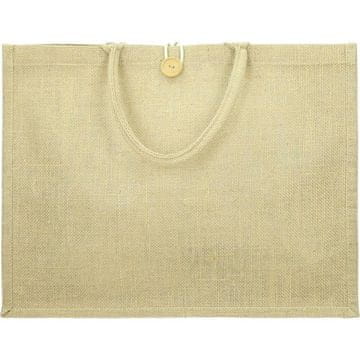 PIGO Vrečka juta habra z gumbom 35x45x20cm