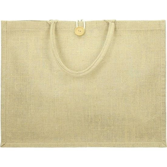 PIGO Vrečka juta habra z gumbom 35x45x20cm