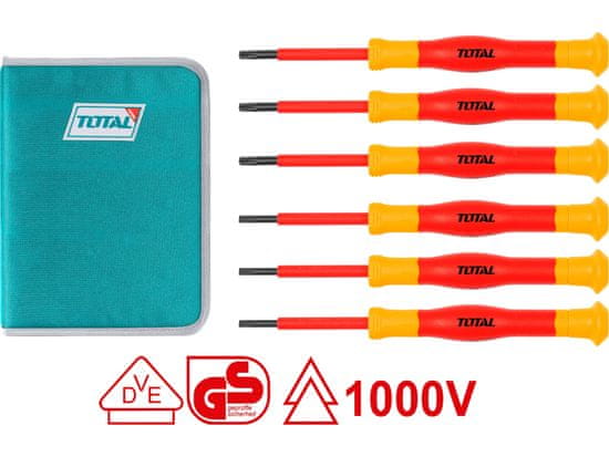 Total Elektrikarski izvijači Skupaj THKIPSD0601 Elektrikarski izvijači, komplet 6, industrijski, S2