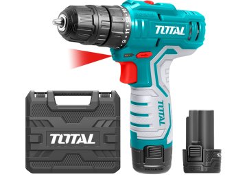 Total Akumulatorski vrtalni vijačnik Skupaj TDLI12325 Akumulatorski vrtalni vijačnik, 12V Li-ion (2x), 1500mAh