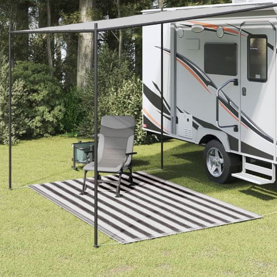 shumee vidaXL Preproga za šotor 250x300 cm antracitna in bela