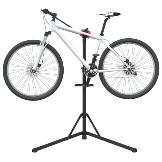 shumee vidaXL Stojalo za popravilo kolesa zložljivo nastavljivo 92-152 cm