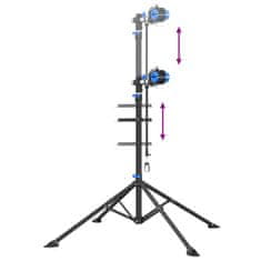 Vidaxl Stojalo za popravilo kolesa zložljivo nastavljivo 108-188 cm