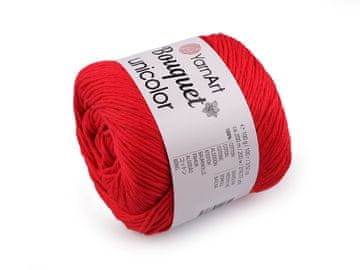 Pletena preja Bouquet Unicolor 100 g - (3217) rdeča