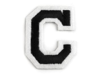 Črke za likanje - "C" črna (10 kosov)