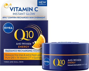 Nivea Energijska nočna krema proti gubam Q10 Energy (Cream) 50 ml