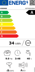 Hisense WF5S9045BW pralni stroj
