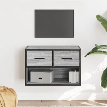 Vidaxl vidaXL TV stojalo, sivo, hrast sonoma, 60x31x39,5 cm