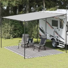shumee vidaXL Preproga za šotor 300x400 cm antracitna in bela