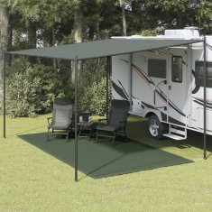 shumee vidaXL Preproga za šotor 250x450 cm temno zelena