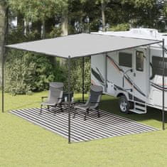 Vidaxl Preproga za šotor 300x600 cm antracitna in bela