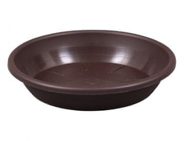 Plastični krožnik pod cvetlični lonček SAKURA d30cm, rjav