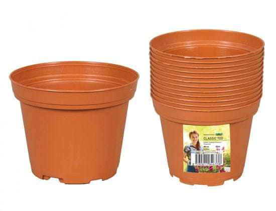 NOHEL GARDEN Cvetlični lonec CLASSIC TOD light plastika d9,5cm 12pcs