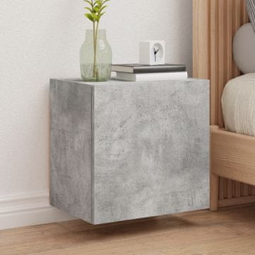 Vidaxl vidaXL Stenske TV omarice, 2 kosa, betonsko sive, 40,5 x 30 x 40 cm