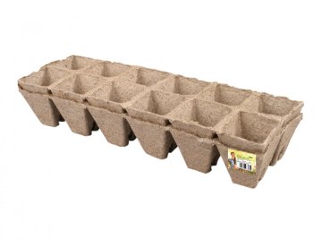 Šotni cvetlični lonček z zarezo 6x6cm 24 kosov