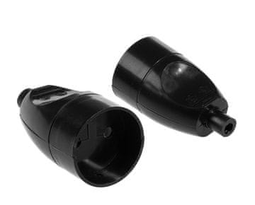 shumee ENOJNA VTIČNICA 16A 250V SNEMLJIVA B/U ČRNA