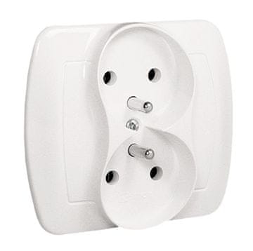 shumee VTIČNICA ZA KABELE CHORD 2-NASLEDNJA Z/UN BELA - E131AA-KN049