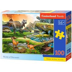 WOWO Puzzle 100 kosov Svet dinozavrov 6+ CASTORLAND