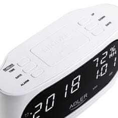 WOWO Digitalna budilka z higrometrom Adler AD 1186W