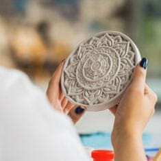 WOWO CANDELLANA Komplet barv in čopičev za barvanje mavčnih slik 3D mandala