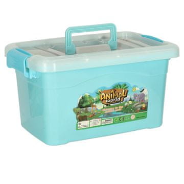 WOWO Komplet figur živali iz živalskega vrta z dodatki 59 kosov