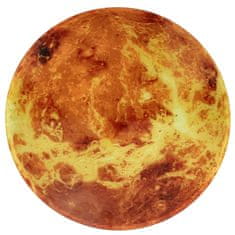WOWO Stenska ura Planet Mars z LED zaslonom 32 cm oranžna