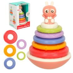 WOWO Senzorna igrača Bubble roll Bibi-inn roza