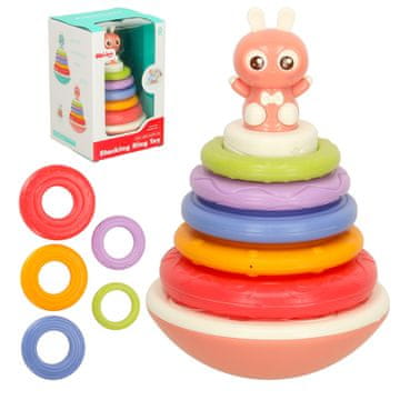 WOWO Senzorna igrača Bubble roll Bibi-inn roza