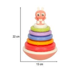 WOWO Senzorna igrača Bubble roll Bibi-inn roza