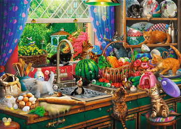 Trefl Puzzle Premium Plus Tea Time: The Mischievous Kittens1000 kosov